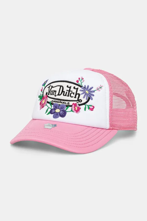 Von Dutch Kapa sa šiltom Von Dutch boja: ružičasta, s aplikacijom, 7030853