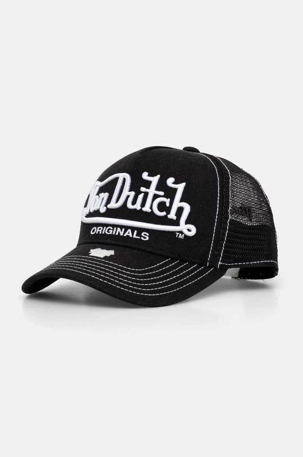 Von Dutch Kapa sa šiltom Von Dutch TRUCKER RIVERSIDE boja: crna, s aplikacijom, 7030803