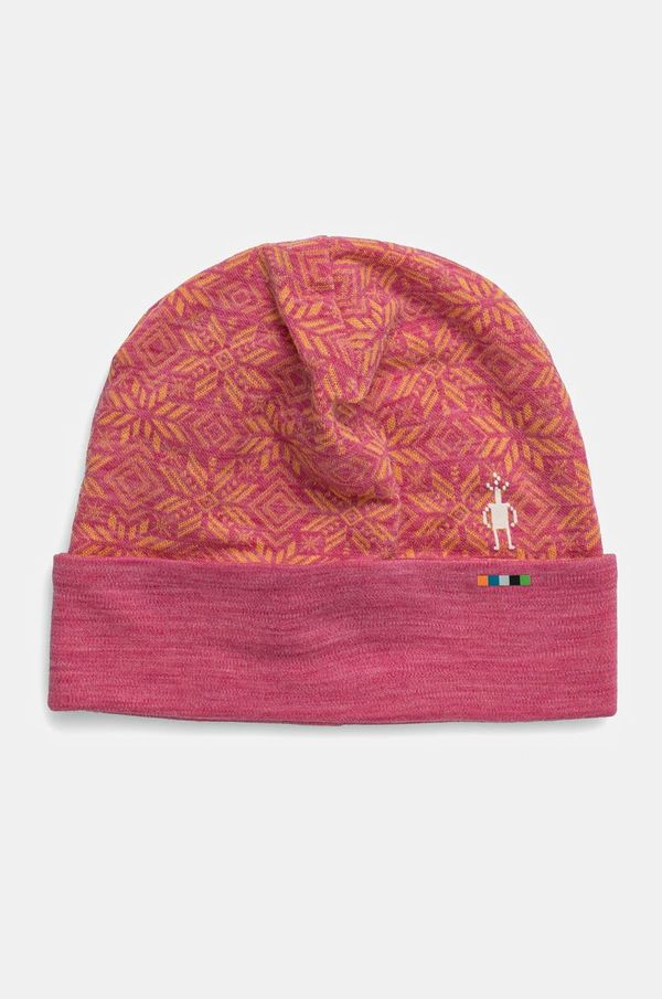 Smartwool Kapa Smartwool boja: ružičasta, vunena, SW0SW956