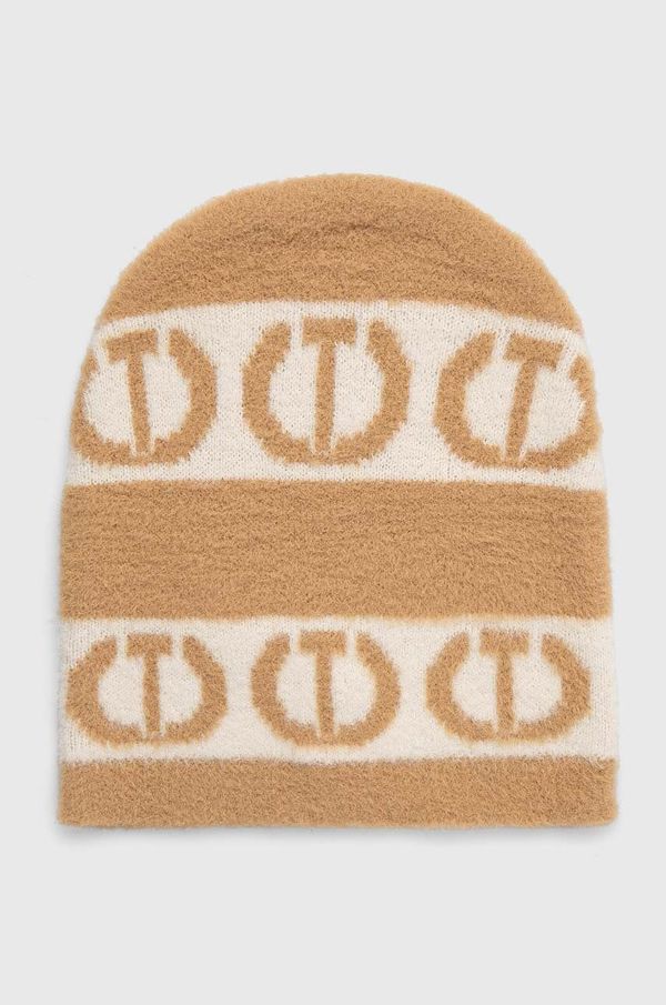 Twinset Kapa Twinset boja: smeđa, od tanke pletenine, 242TA4641