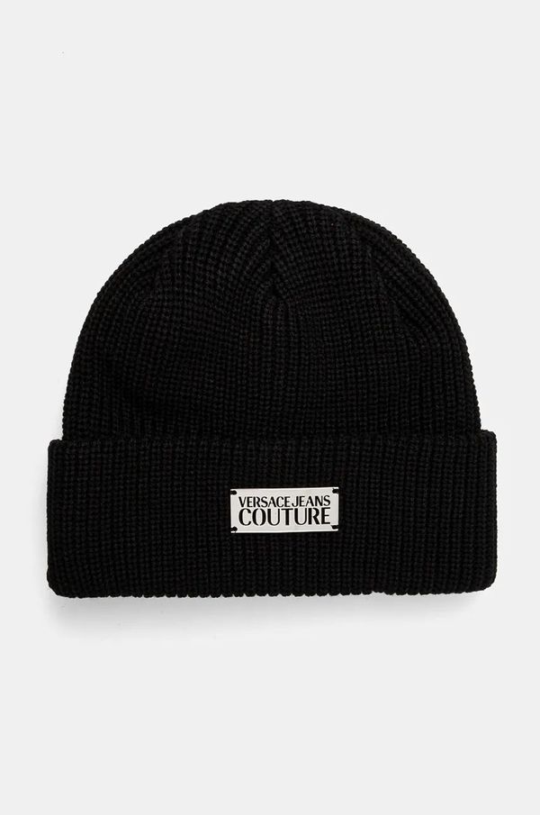 Versace Jeans Couture Kapa Versace Jeans Couture boja: crna, od debelog pletiva, 77GAZK50 ZG291