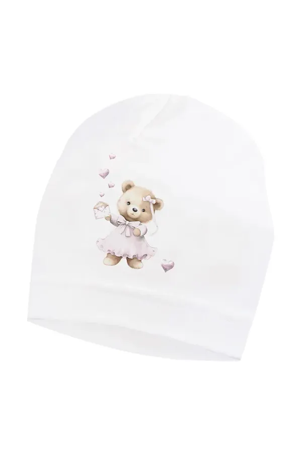 Jamiks Kapa za bebe Jamiks NEIA boja: bijela, od tanke pletenine, JLH026