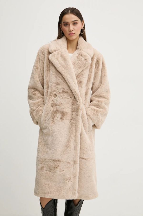 Abercrombie & Fitch Kaput Abercrombie & Fitch za žene, boja: bež, za prijelazno razdoblje, KI144-4218