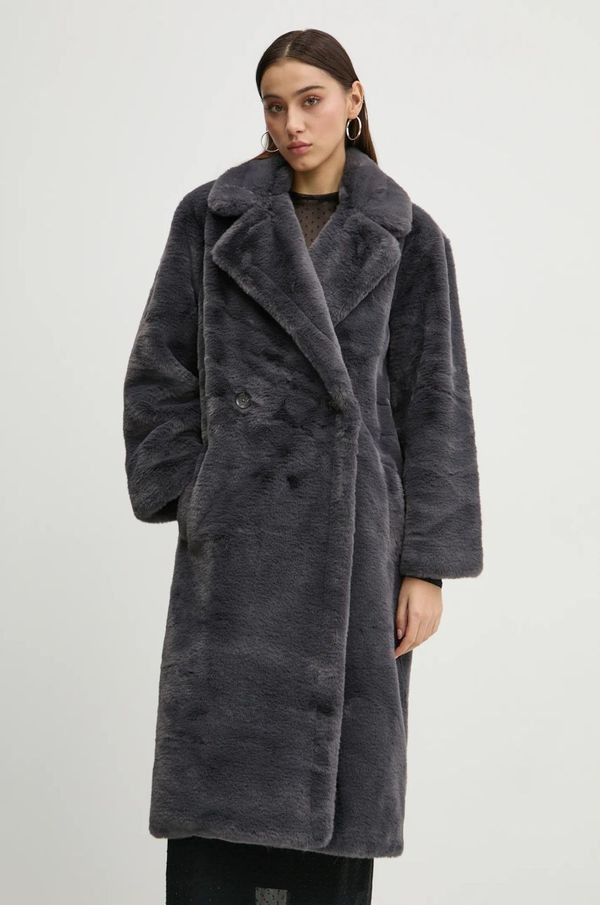 Abercrombie & Fitch Kaput Abercrombie & Fitch za žene, boja: siva, za prijelazno razdoblje, KI144-4289