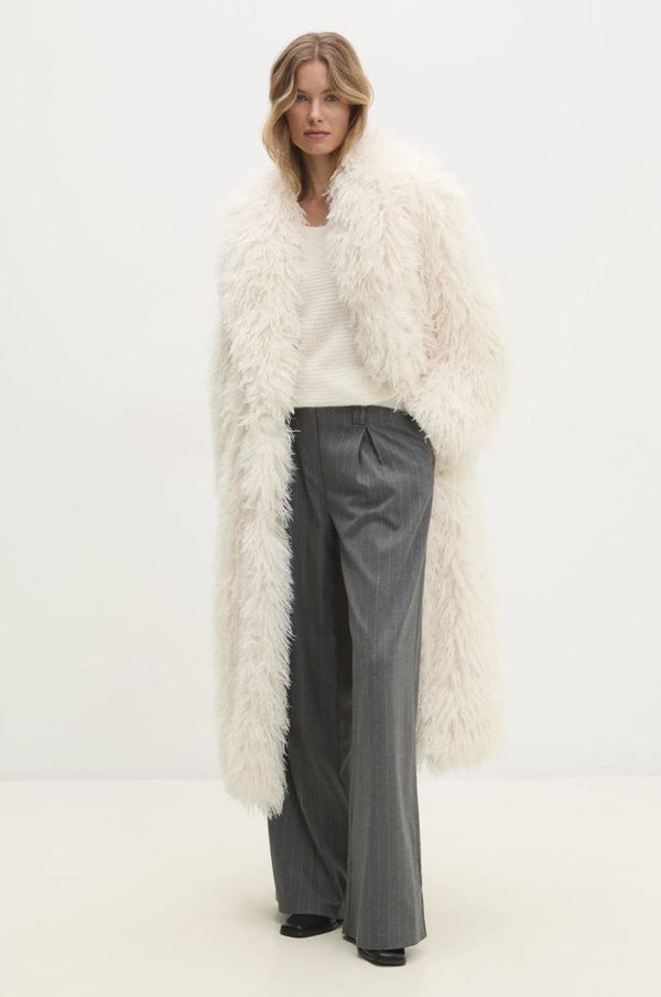 Answear Lab Kaput Answear Lab za žene, boja: bež, za prijelazno razdoblje