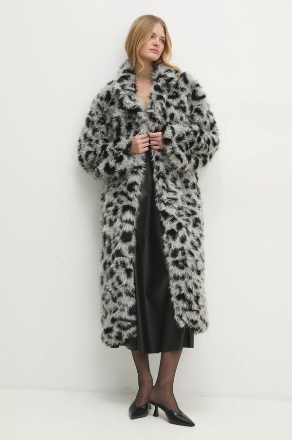 Answear Lab Kaput Answear Lab za žene, boja: bež, za prijelazno razdoblje, oversize