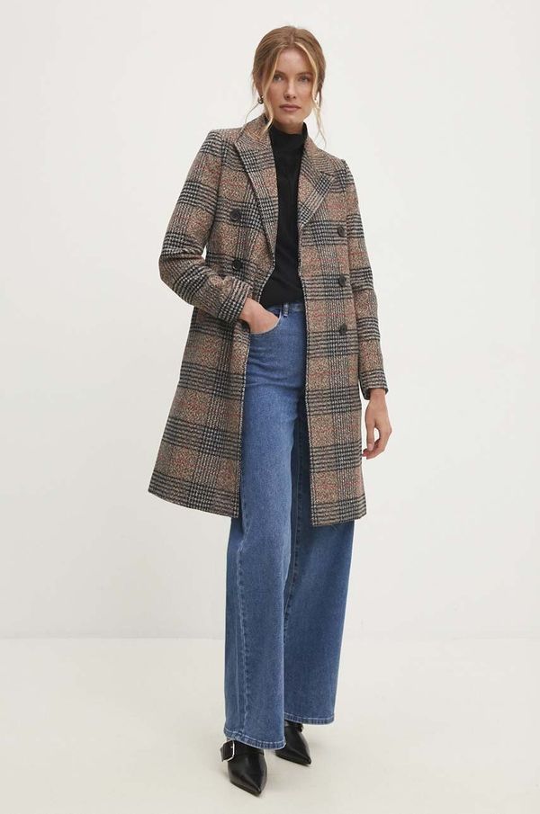 Answear Lab Kaput Answear Lab za žene, boja: bež, za prijelazno razdoblje