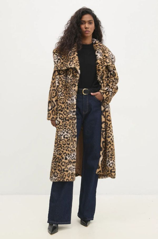 Answear Lab Kaput Answear Lab za žene, boja: bež, za prijelazno razdoblje