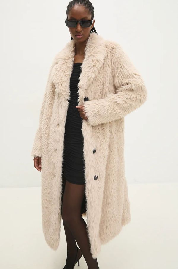 Answear Lab Kaput Answear Lab za žene, boja: bež, za prijelazno razdoblje