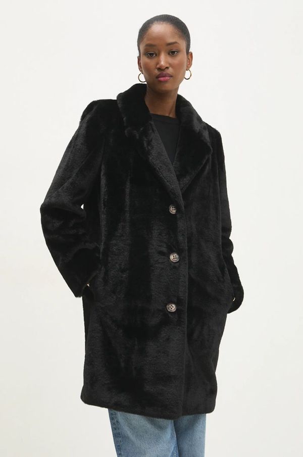 Answear Lab Kaput Answear Lab za žene, boja: crna, za prijelazno razdoblje