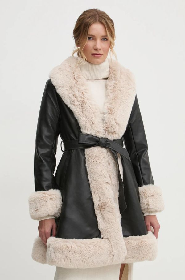 Answear Lab Kaput Answear Lab za žene, boja: crna, za prijelazno razdoblje