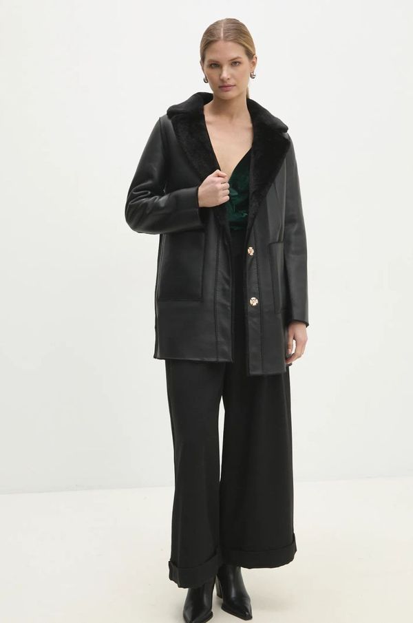 Answear Lab Kaput Answear Lab za žene, boja: crna, za prijelazno razdoblje