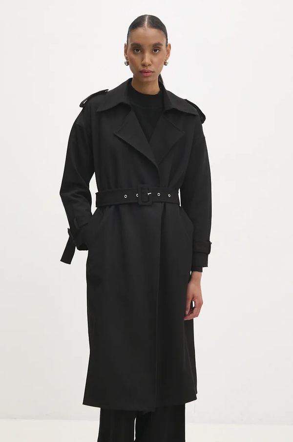 Answear Lab Kaput Answear Lab za žene, boja: crna, za prijelazno razdoblje, oversize