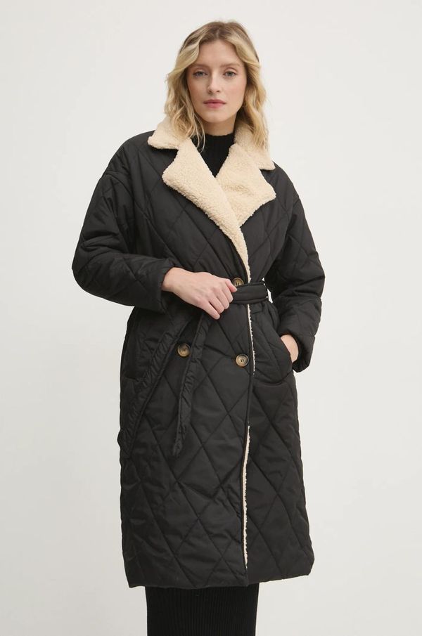 Answear Lab Kaput Answear Lab za žene, boja: crna, za prijelazno razdoblje