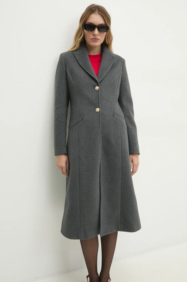 Answear Lab Kaput Answear Lab za žene, boja: siva, za prijelazno razdoblje