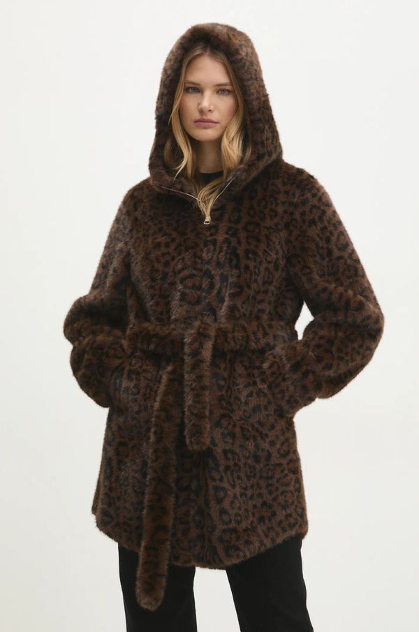 Answear Lab Kaput Answear Lab za žene, boja: smeđa, za prijelazno razdoblje