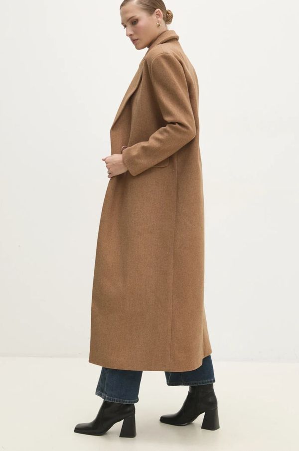 Answear Lab Kaput Answear Lab za žene, boja: smeđa, za prijelazno razdoblje