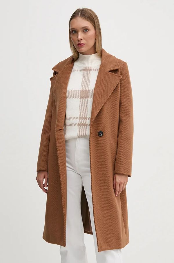 Artigli Kaput Artigli za žene, boja: smeđa, za prijelazno razdoblje, kopčanje u dva reda, ACCP000316