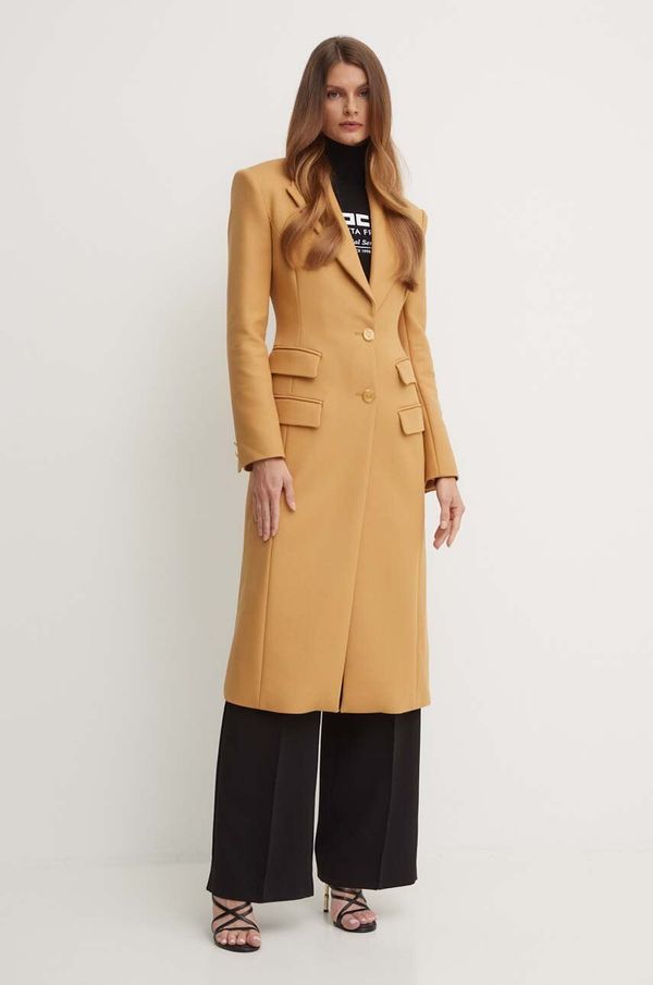 Elisabetta Franchi Kaput Elisabetta Franchi za žene, boja: smeđa, za prijelazno razdoblje, CP00146E2