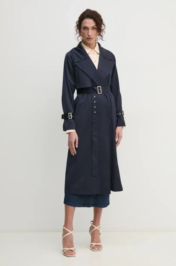 Fracomina Kaput Fracomina za žene, boja: tamno plava, za prijelazno razdoblje, FR25SC7004W76601