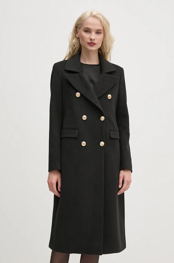 Gaudi Kaput Gaudi za žene, boja: crna, za zimu, kopčanje u dva reda, 421FD35015