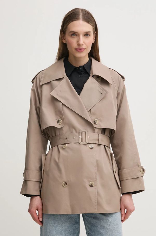 Joop! Kaput Joop! za žene, boja: bež, za prijelazno razdoblje, kopčanje u dva reda, 30044820 10018890