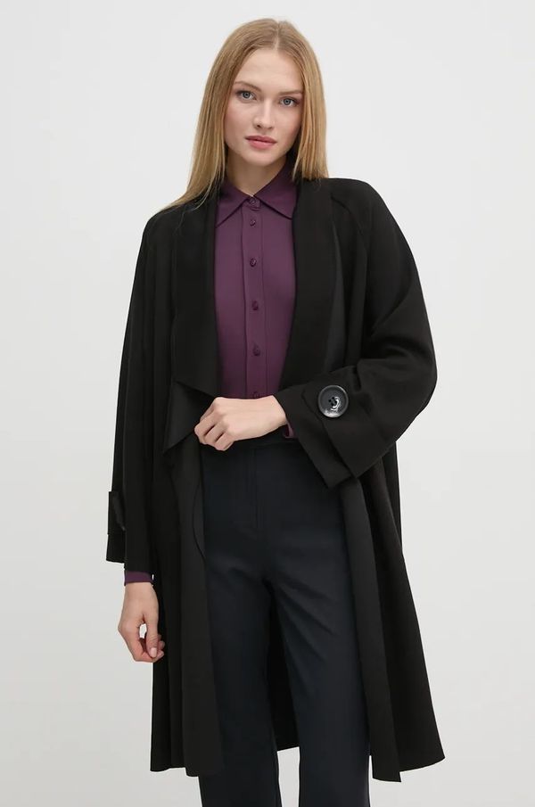 Joseph Ribkoff Kaput Joseph Ribkoff za žene, boja: crna, za prijelazno razdoblje, oversize, 244171