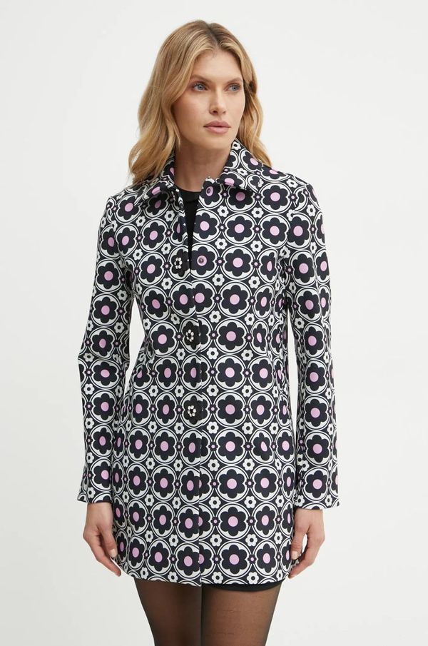 Max&Co. Kaput MAX&Co. x Richard Quinn za žene, boja: crna, za prijelazno razdoblje, 2428906022200