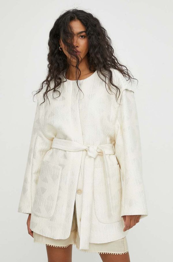 MUNTHE Kaput MUNTHE za žene, boja: bež, za prijelazno razdoblje