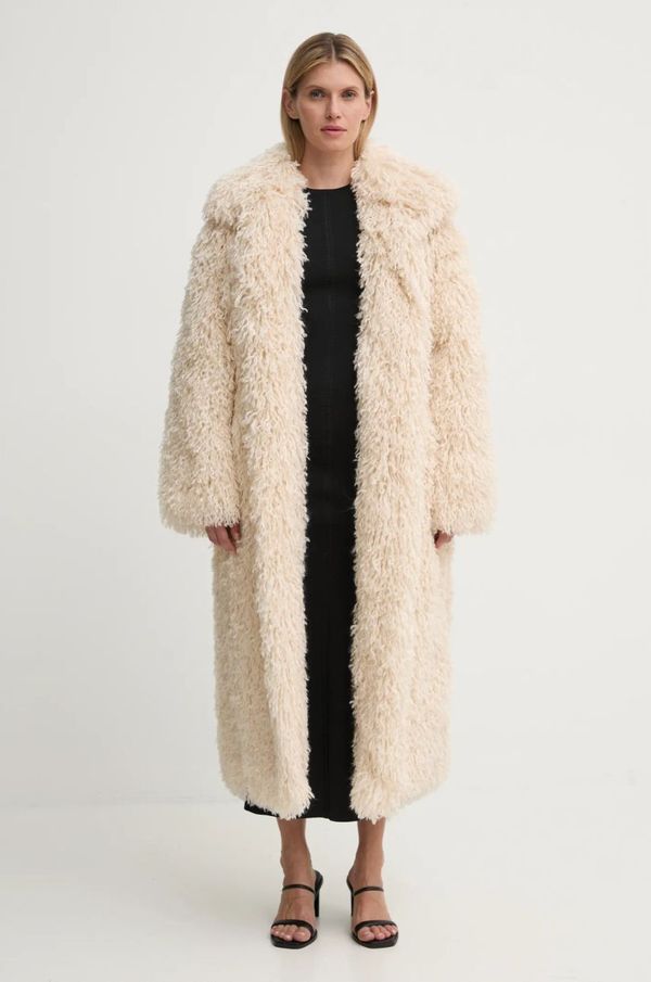 Nanushka Kaput Nanushka KILAH za žene, boja: bež, za prijelazno razdoblje, NU24FWOW40271