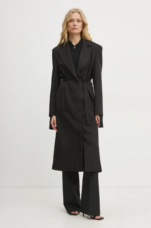 Patrizia Pepe Kaput Patrizia Pepe za žene, boja: crna, za prijelazno razdoblje, 8O0157 A375