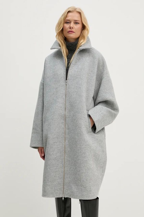 2NDDAY Kaput s primjesom vune 2NDDAY Chuli boja: siva, za prijelazno razdoblje, oversize, 2245110122