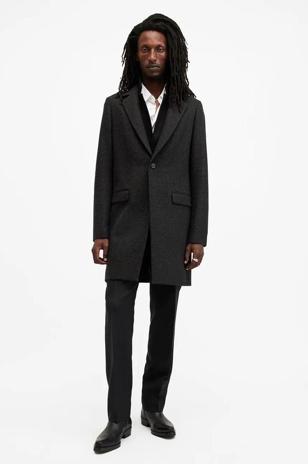 AllSaints Kaput s primjesom vune AllSaints WIXX boja: crna, za prijelazno razdoblje, M064OB