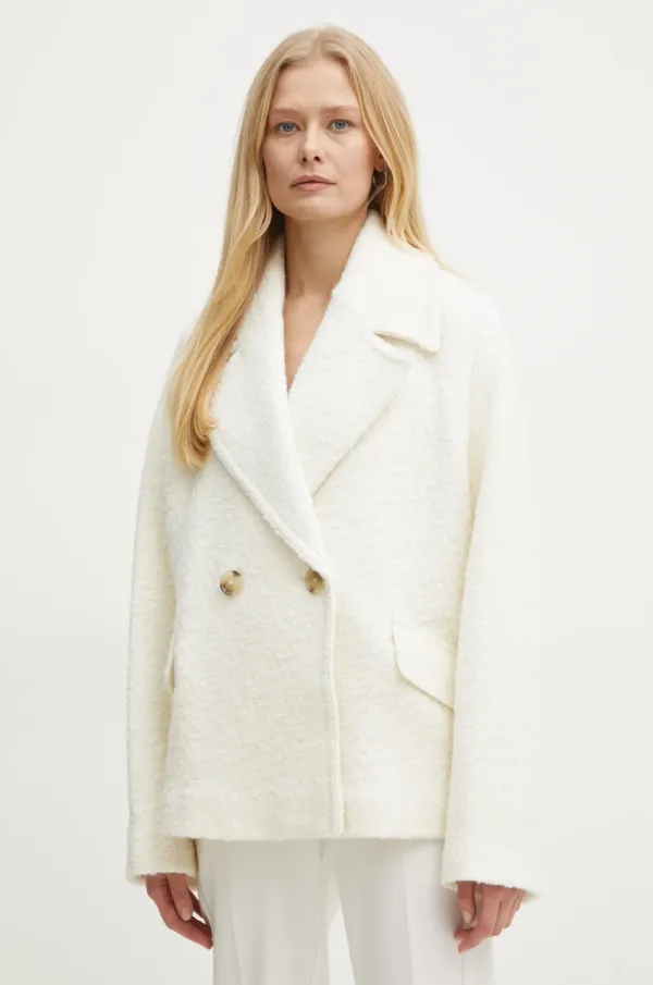 BOSS Orange Kaput s primjesom vune Boss Orange boja: bež, za prijelazno razdoblje, kopčanje u dva reda, 50534895