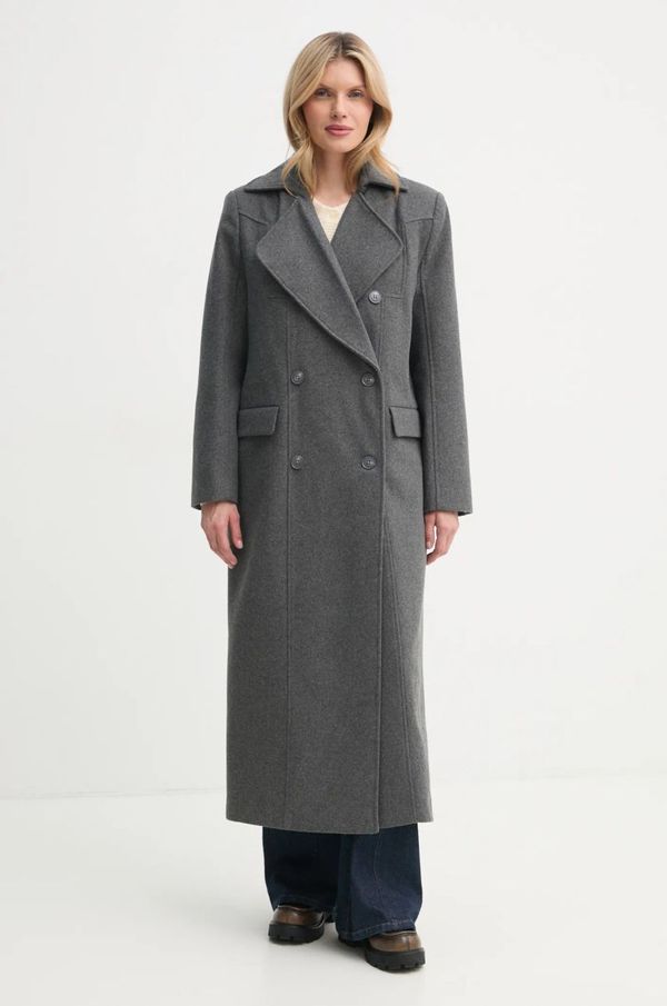 Gestuz Kaput s primjesom vune Gestuz boja: siva, za prijelazno razdoblje, kopčanje u dva reda, 10909787