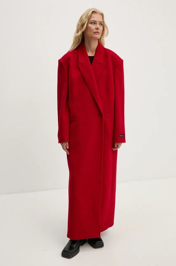 Herskind Kaput s primjesom vune Herskind Drew boja: crvena, za prijelazno razdoblje, kopčanje u dva reda, 5381158