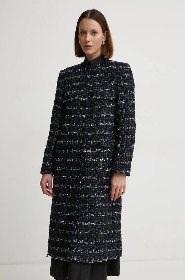 Karl Lagerfeld Kaput s primjesom vune Karl Lagerfeld boja: tamno plava, za prijelazno razdoblje, A1W15022