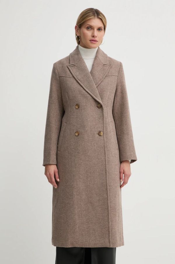 Levi's Kaput s primjesom vune Levi's boja: bež, za prijelazno razdoblje, oversize, A8533