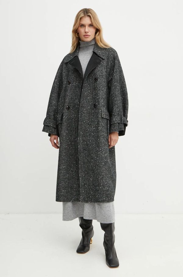 Max&Co. Kaput s primjesom vune MAX&Co. boja: siva, za prijelazno razdoblje, oversize, 2426016014200