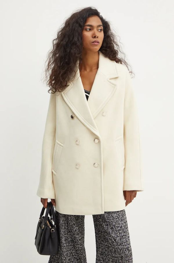 Morgan Kaput s primjesom vune Morgan GAM boja: bež, za prijelazno razdoblje, oversize, GAM