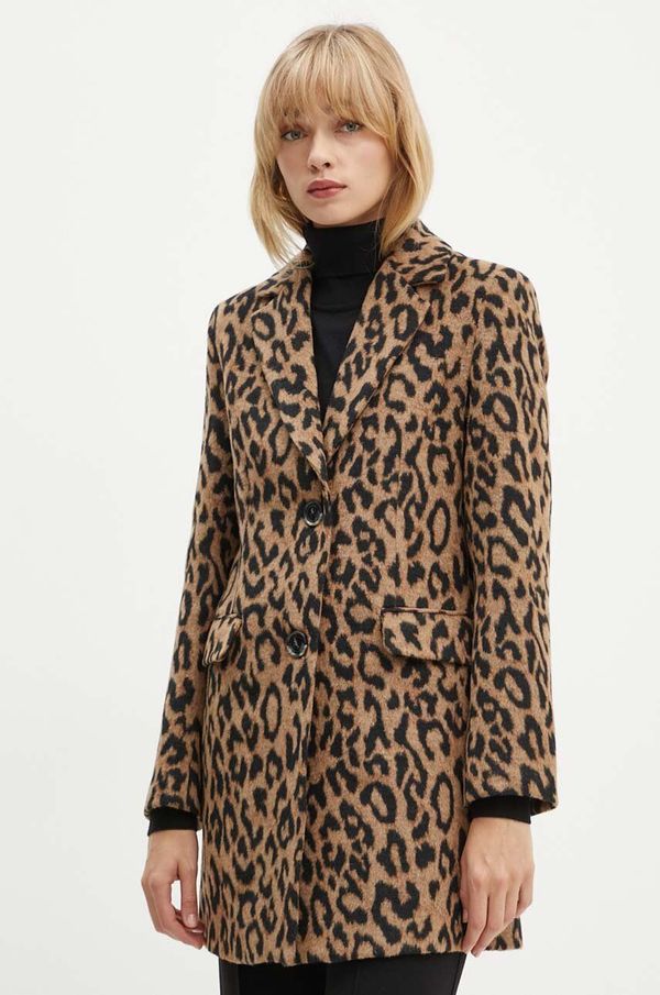 Silvian Heach Kaput s primjesom vune Silvian Heach AURESI boja: smeđa, za prijelazno razdoblje, GPA24176CP