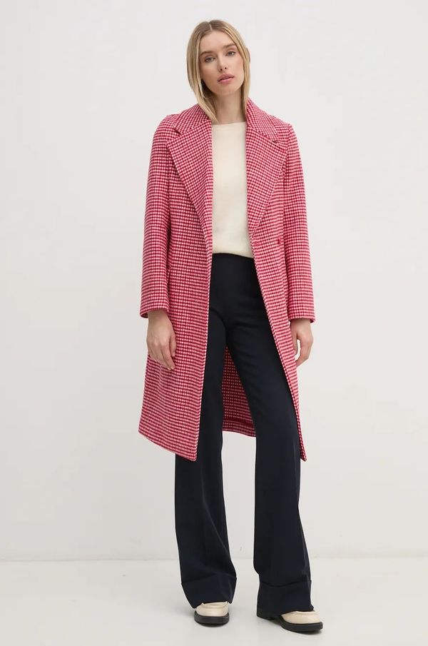 United Colors of Benetton Kaput s primjesom vune United Colors of Benetton boja: crvena, za prijelazno razdoblje, kopčanje u dva reda, 2TWADN066