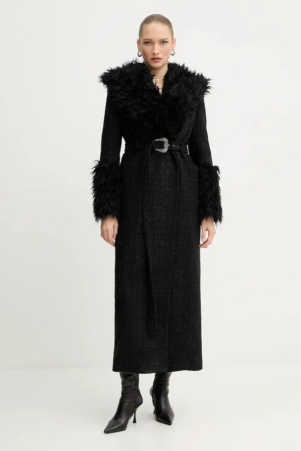 Versace Jeans Couture Kaput s primjesom vune Versace Jeans Couture