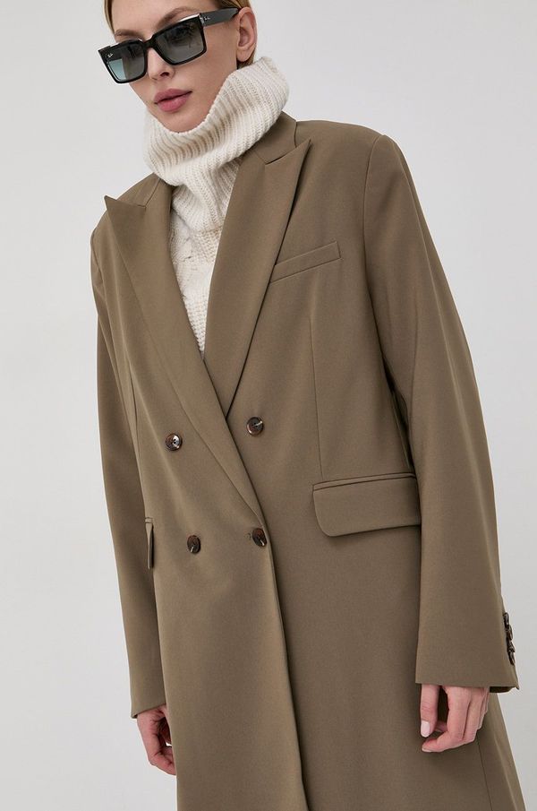 Samsoe Samsoe Kaput Samsoe Samsoe ženski, boja zelena,