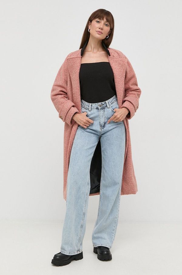 Silvian Heach Kaput Silvian Heach za žene, boja: ružičasta, za prijelazno razdoblje