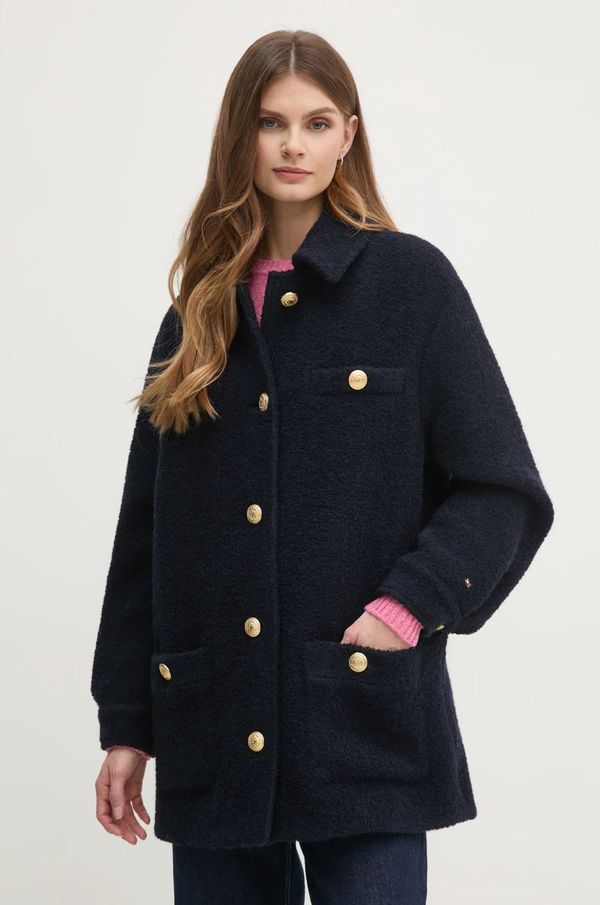 Tommy Hilfiger Kaput Tommy Hilfiger za žene, boja: tamno plava, za prijelazno razdoblje, WW0WW43762