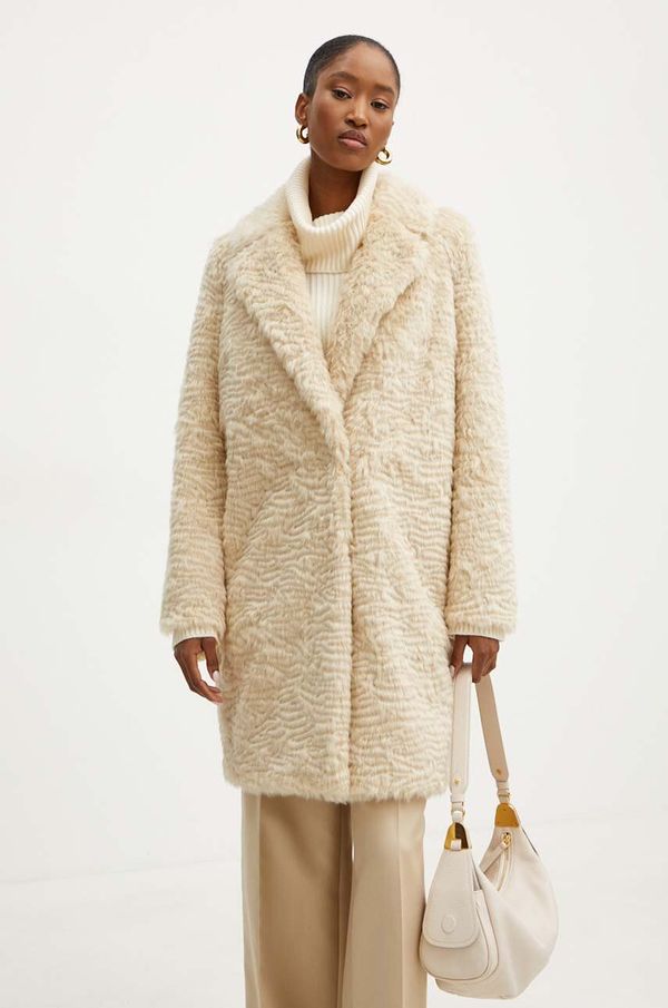 Twinset Kaput Twinset za žene, boja: bež, za prijelazno razdoblje, 242TP2094