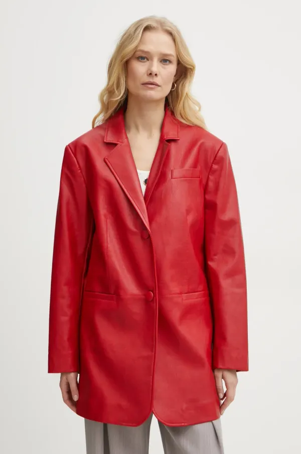 Twinset Kaput Twinset za žene, boja: crvena, za prijelazno razdoblje, 251AP2111