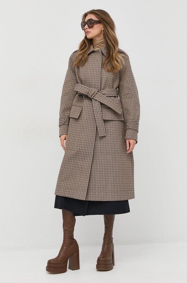 Victoria Beckham Kaput Victoria Beckham za žene, boja: bež, za prijelazno razdoblje