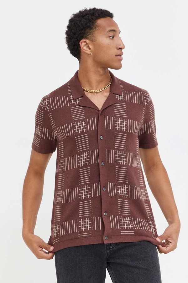 Abercrombie & Fitch Kardigan Abercrombie & Fitch za muškarce, boja: smeđa